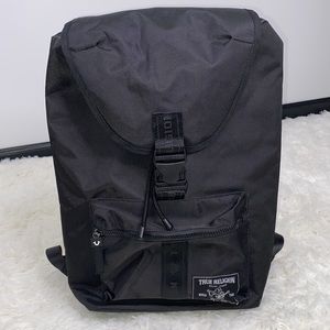 True Religion Black Backpack